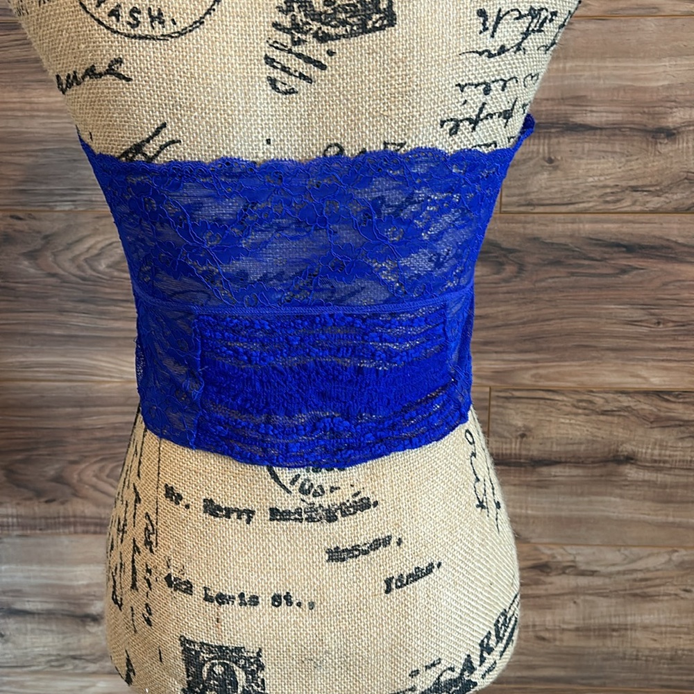 Free people blue lace bandeau - Picture 2 of 5